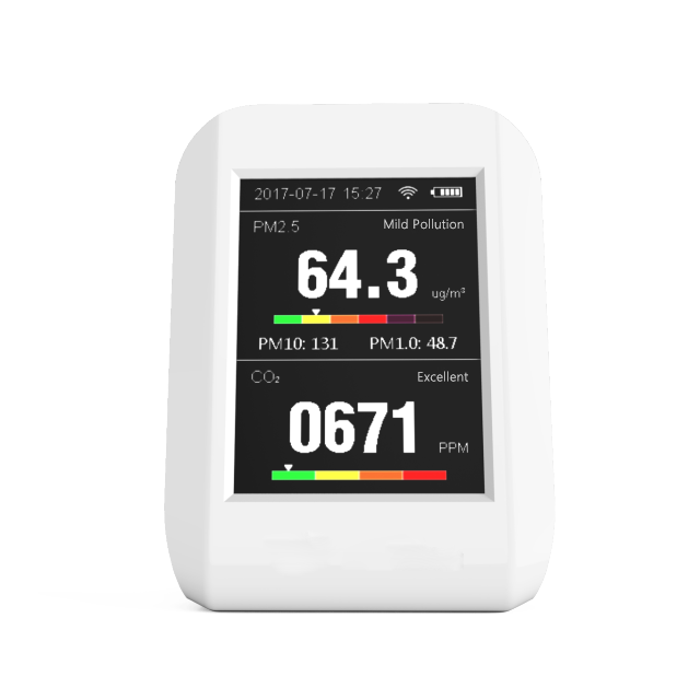 Новый продукт CO2 контроль качества воздуха в помещении Wifi подключение для Pm2.5 Pm10 CO2