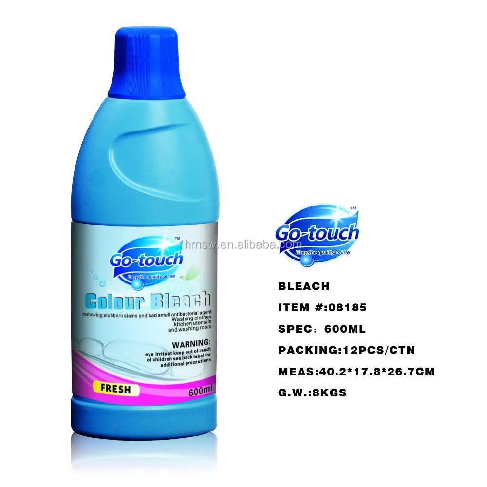 Go-touch 600ml Laundry Liquid Color Bleach Detergent