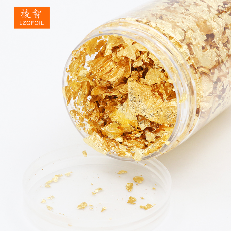 1g/Бутылка 24 k 99%, браслет-напульсник, настоящее золото большие хлопья из натуральной съедобный золотой лист кукурузных хлопьев хлебобулочные изделия украшения сыворотка по уходу за кожей съедобный Золотой хлопья