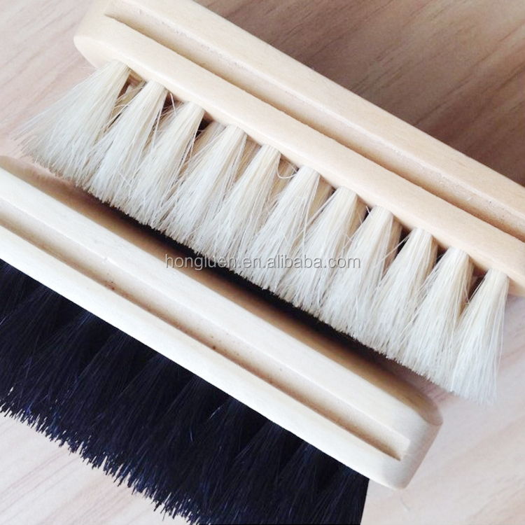 Wholesale Price Wooden Soft Horse Hair Boot Polish Brush for Shoes Cleaning