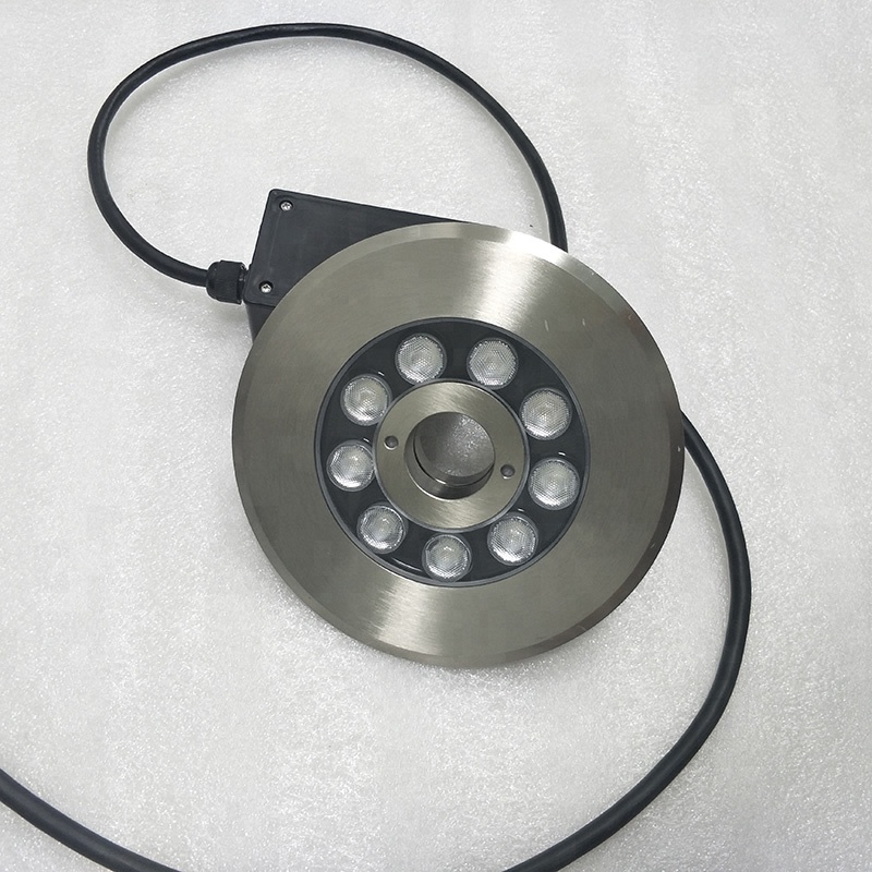 Уличный 9 Вт IP68 погружной светодиодный кольцевой светильник для фонтана