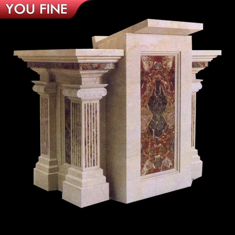 Natural Marble Material Modern Church Pulpit Designs by YouFine