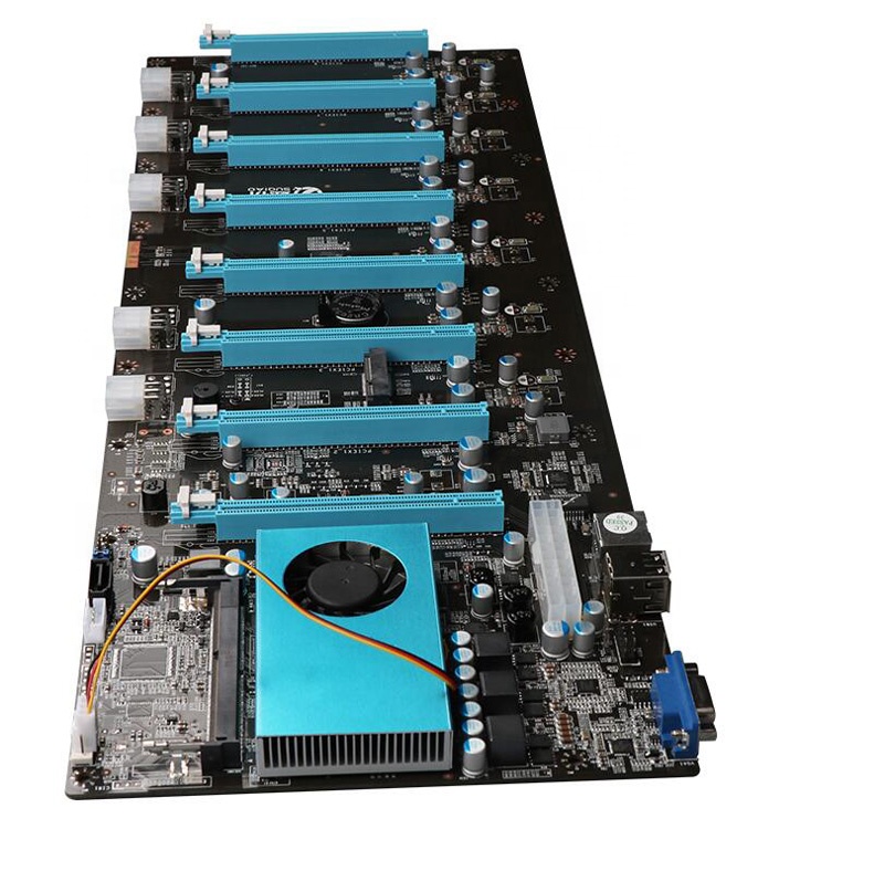 Новая 8GPU материнская плата для майнинга RX580 1070 P104 видеокарты Intel LGA1151 DDR3 Шахтер машина BTC Биткоин Шахтер материнская плата
