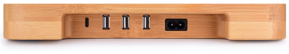 4 usb порта быстрая деревянная Беспроводная qi Мобильная зарядная станция