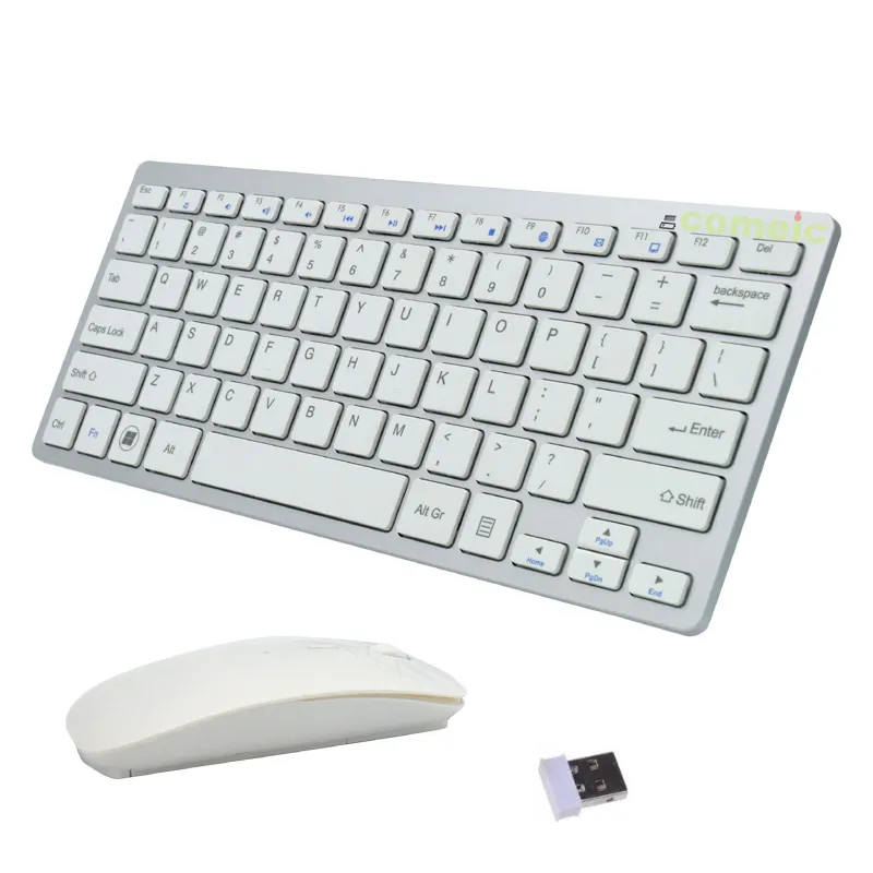Factory Supply Ultra Slim Wireless Combo Keyboard and Mouse Laptop PC TV BOX