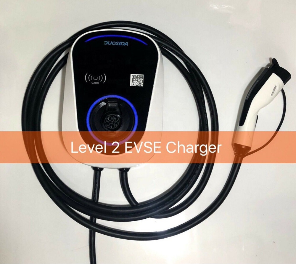 Duosida Smart Зарядное устройство AC 7KW 32A настенный Электрический автомобиль зарядные станции, универсальный тип 1 зарядное устройство с NEMA 14-50 штекер