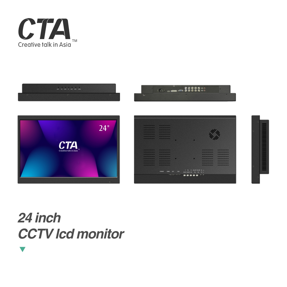 24 дюймов ЖК-панель cctv экран с разрешением HD 2 к