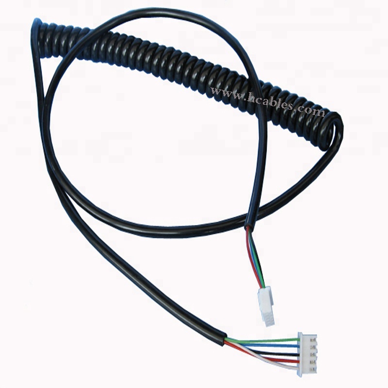 RJ45/RJ12 спиральный телефонный шнур