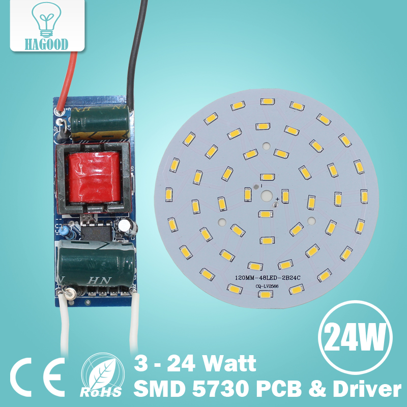 3 Вт 5 Вт 7 Вт 9 Вт 12 Вт 15 Вт 18 Вт 24 Вт 5730 SMD светодиодный светильник Панель для потолка + AC 100-240 В Светодиодный источник питания