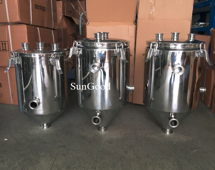 Stainless Steel,SUS304,SUS316L,Jacket Funnel/Hopper,Customized fabrication