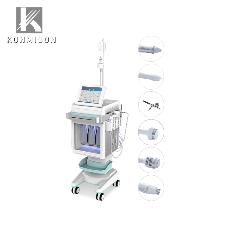 Konmison био ультразвуковой oxygenwater 8 в 1 воды микродермабразия Алмазная машина