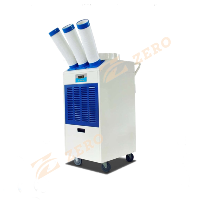 Industrial 24,000 BTU Portable Spot Air Conditioner with 3 Outlet Pipe