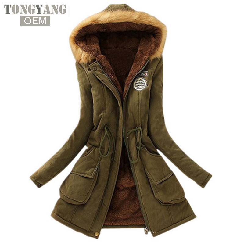 Новинка 2018, женские парки TONGYANG, Женское зимнее пальто, утепленная хлопковая зимняя куртка, женская верхняя одежда, парки для женщин на зиму