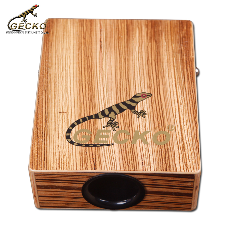 Gecko C-68Z поставка фабрики путешествия cajon, портативный Зебра деревянный cajon барабан коробки латинские ручной работы