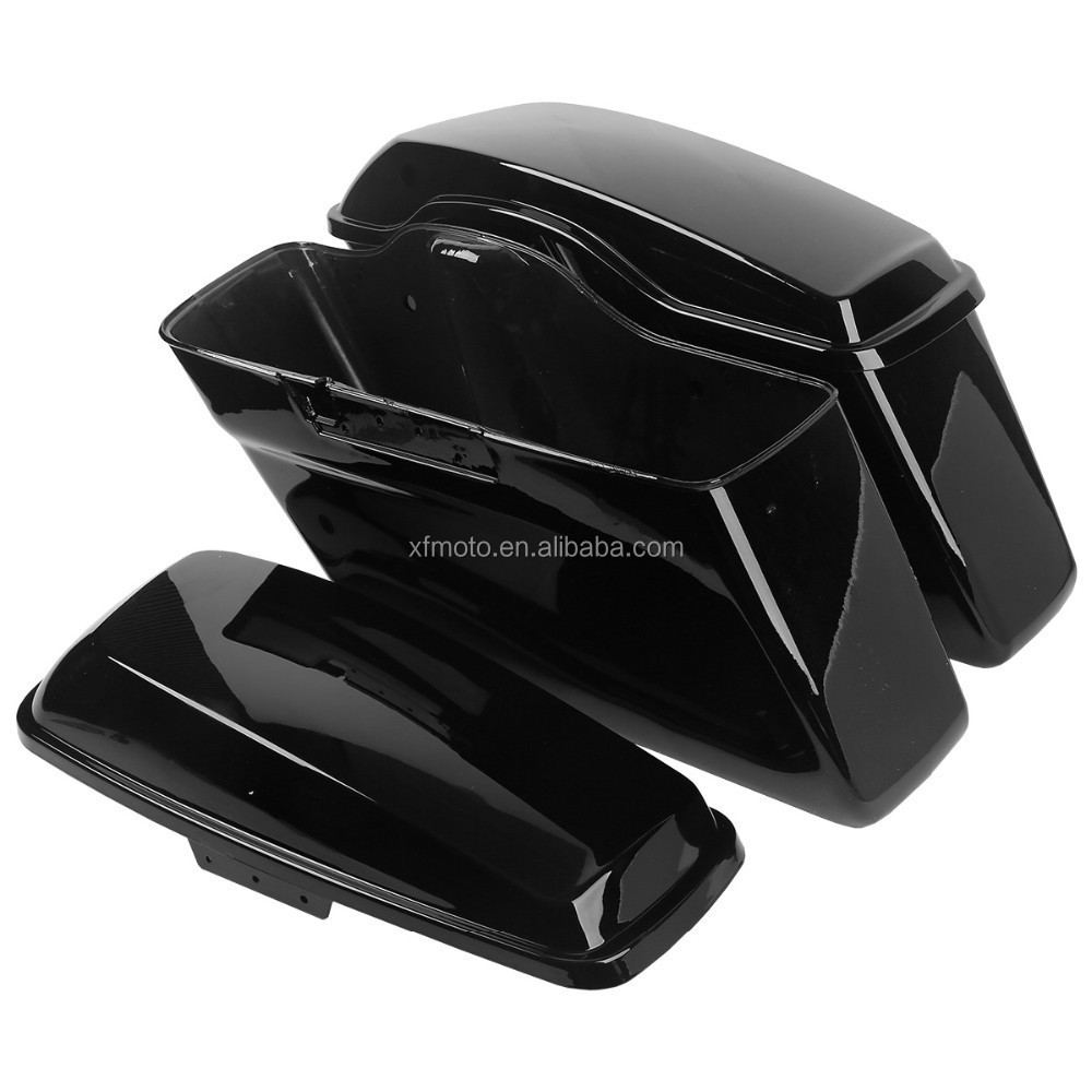 XF2906134-B яркий черный Жесткий седельная сумка для подходит для Harley Touring Road King 2014-2021