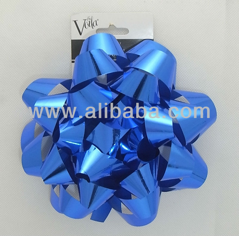 Star Bow, ribbon bow, machine made star bow, mini bow, Christmas bow, pp ribbon bow, Christmas ribbon, gift bow