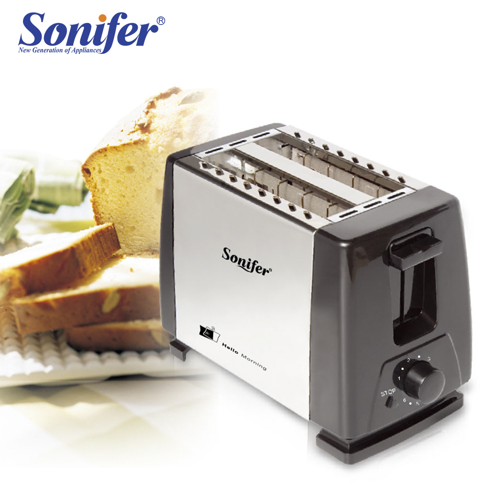 Sonifer 600-700 Вт 2 ломтика тостер с подогревом стойка хлеб тостеры для завтрака SF-6007