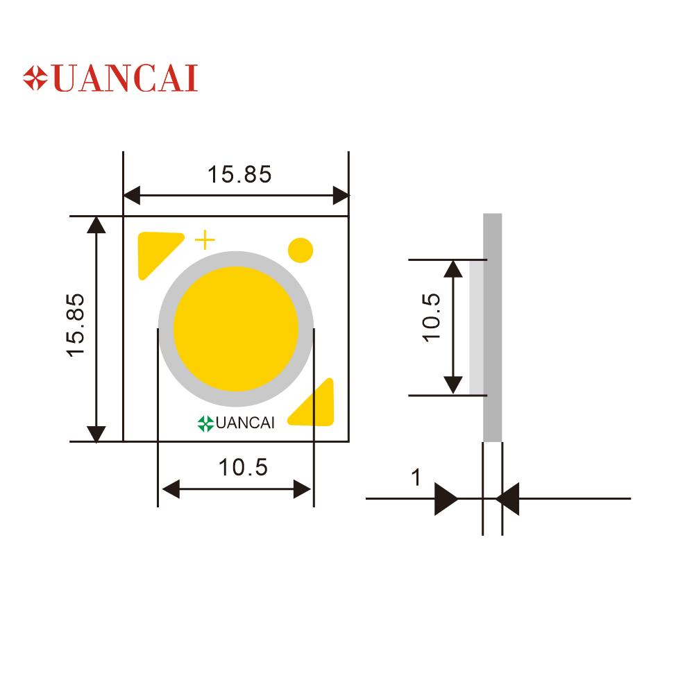 10 Вт CL-15.85 * 15,85/11 гражданин Размер COB LED чипом Bridgelux США 140-150LM/W высокой яркости хорошее качество используемых в решетка лампы