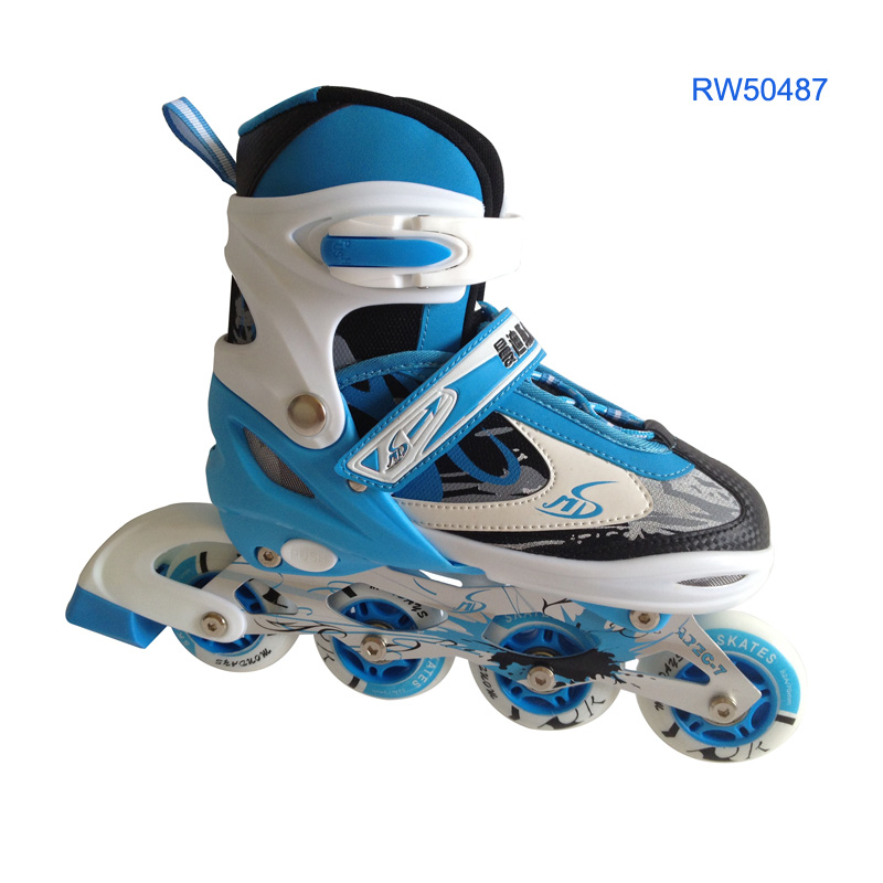 Роликовые коньки RW50487, 4 колеса, микрофибра, кожа, Лидер продаж