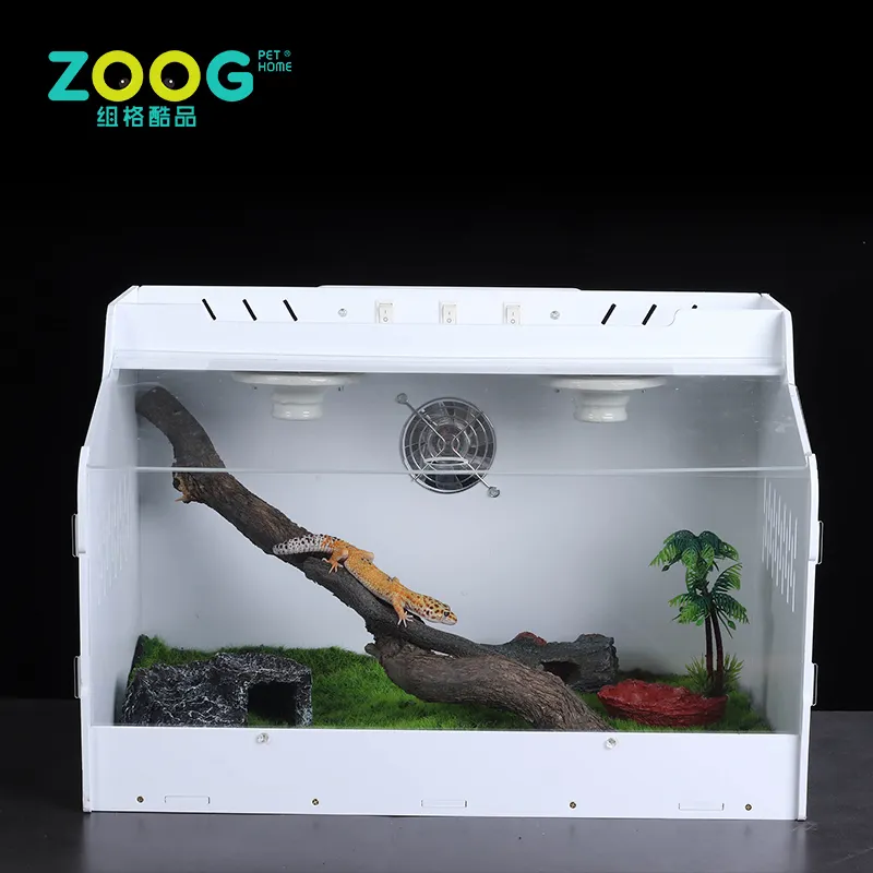 Factory custom clear acrylic reptile terrarium cage for sale