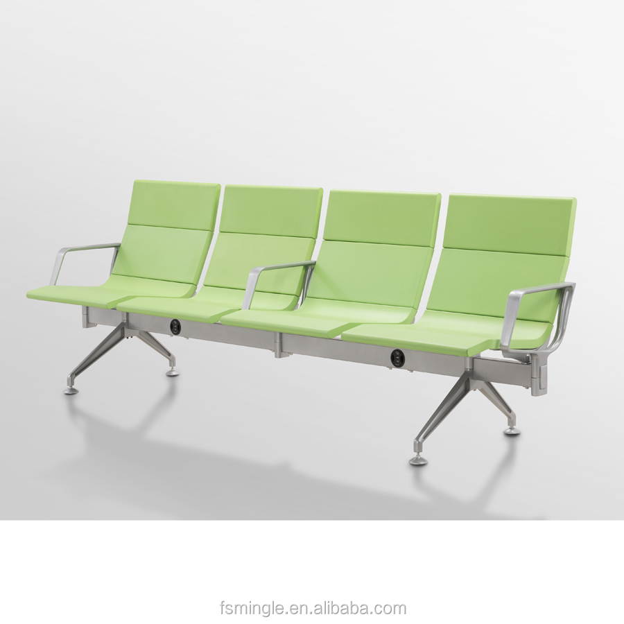 Full Polyurethane PU Foam Injection Foam Airport Waiting Chair with Customization