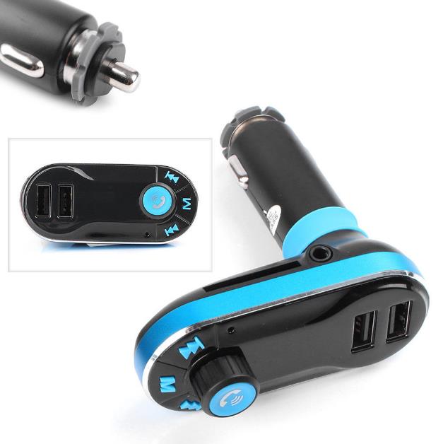 Лидер продаж 2018, комплект FM-передатчика BT66 с двумя USB-портами, беспроводной автомобильный ЖК MP3-плеер