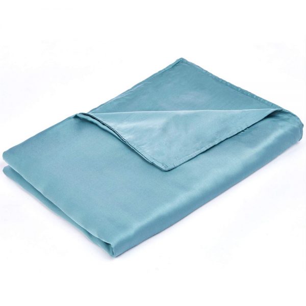 Cooling Bamboo Duvet Cover For Weighted Blankets With Ties Hidden Zipper Washable Lightweight Breathable Summer Blanket Covers