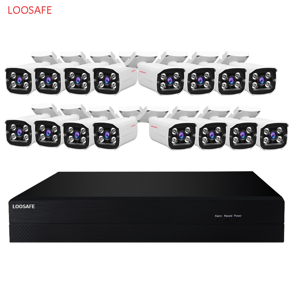 HD P2P система безопасности 1080P POE nvr kit Bullet IP камера NVR KIT 16 камер 16ch poe nvr kit