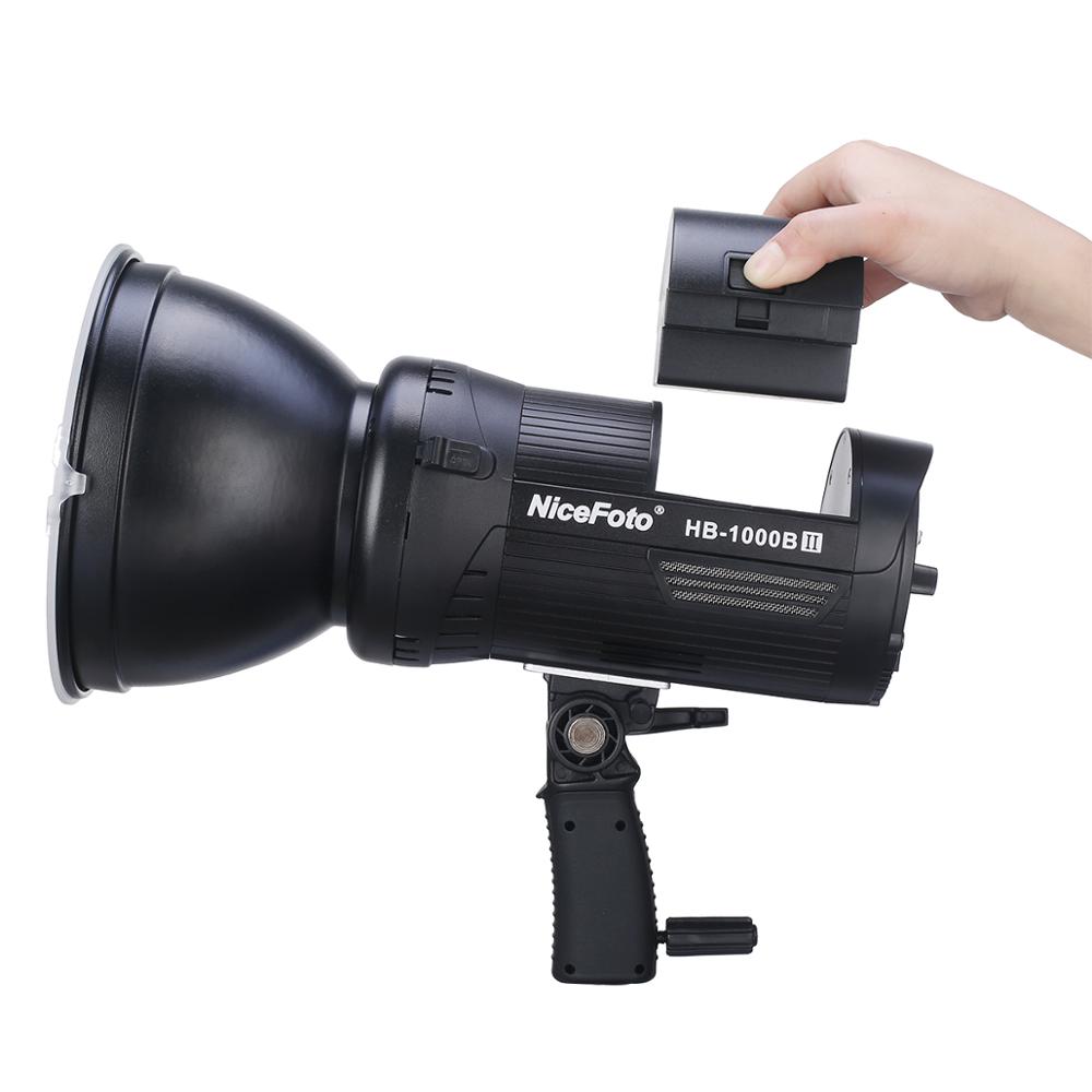 HB-1000B NiceFoto 100W LED Video Light for outdoor and indoor Built-in battery LED professional lighting