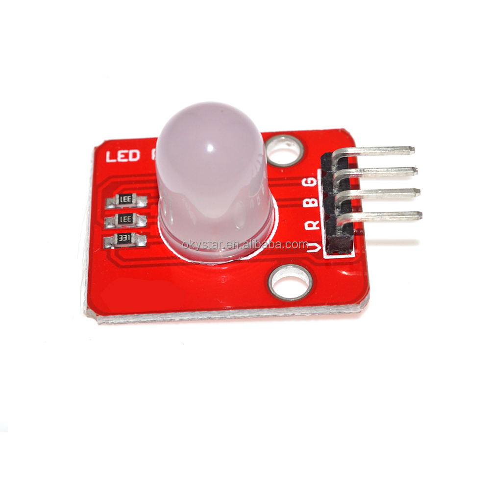 Okystar 10 мм 5V Rgb Stm32 Pi3 на рукаве чехол полноцветный светодиодный модуль светоизлучающий диод для Raspberry