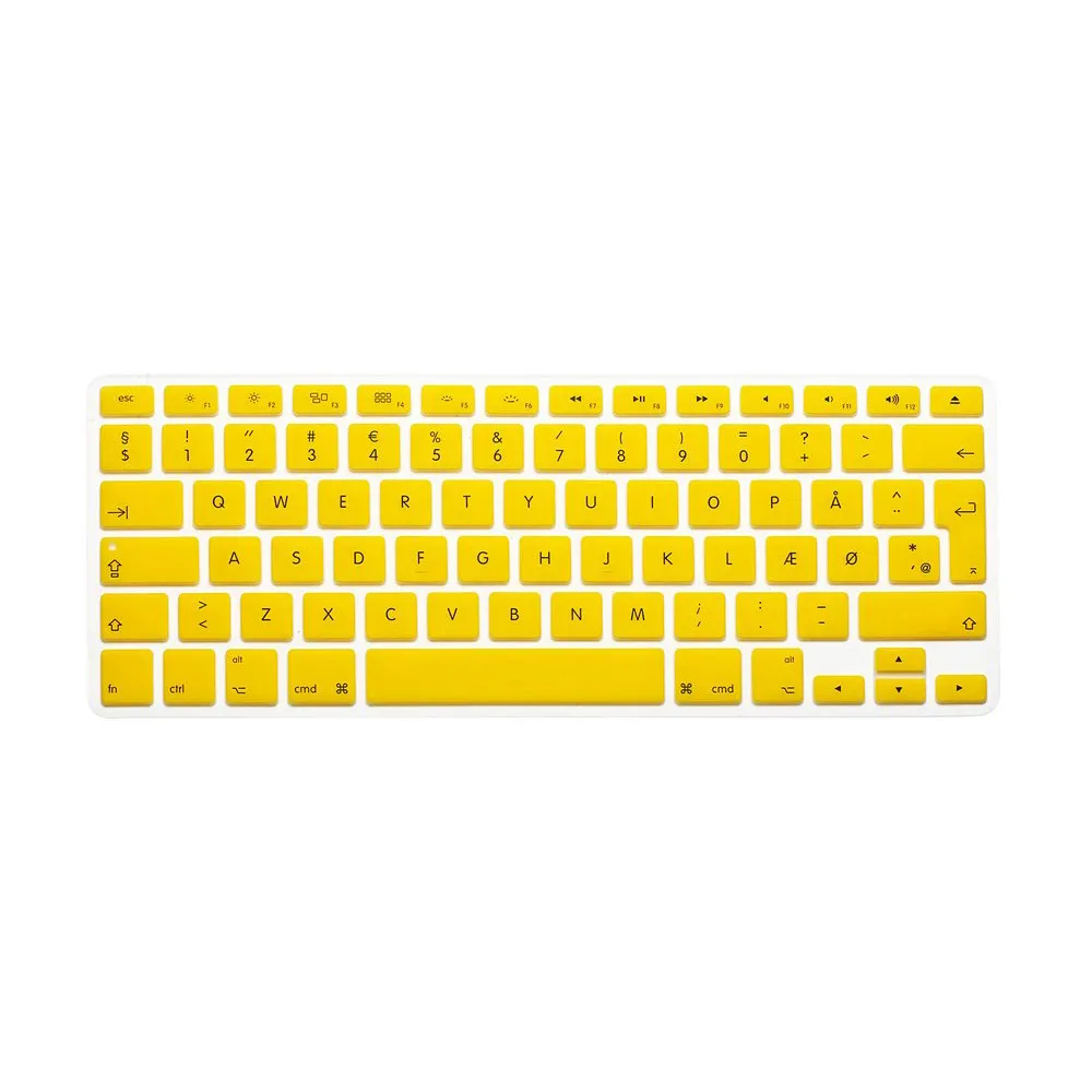Пользовательские датский язык силиконовый чехол для клавиатуры MacBook Air 13, Pro 13/15/17