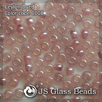 High Quality Fashion JS Glass Seed Beads - C008# Ceylon Light Purple Opalescent Rocailles Beads For Garment & Jewelry