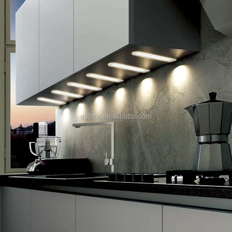 Лаконичный Дизайн декоративный круглый край 12V COB 3W LED под шкафом свет для кухни