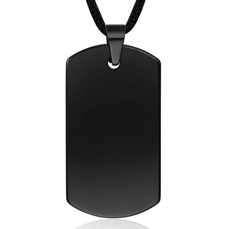 SZ Cheng jewelers собака теги Мода черный покрытием Военная Униформа вольфрам кулон