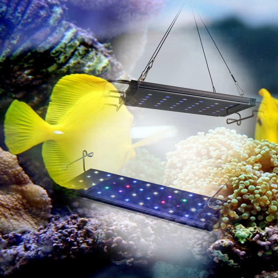 Лучшие продажи продуктов SA100 coral reef marine Programmble 60 см hisea a1 грозы свет аквариума с буря моделирования