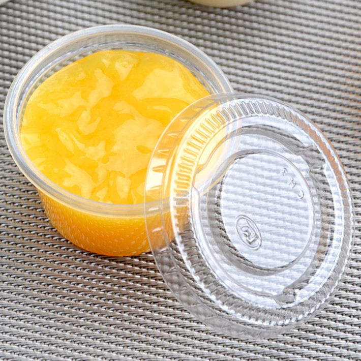 Пластиковые pp чашки соуса и крышки 4oz 2oz 1,5 OZ