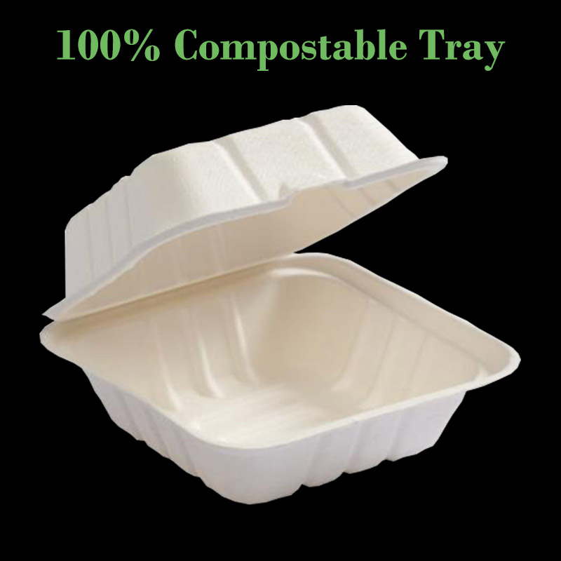 Compostable вынос sugarcane bagasse вынос контейнеров