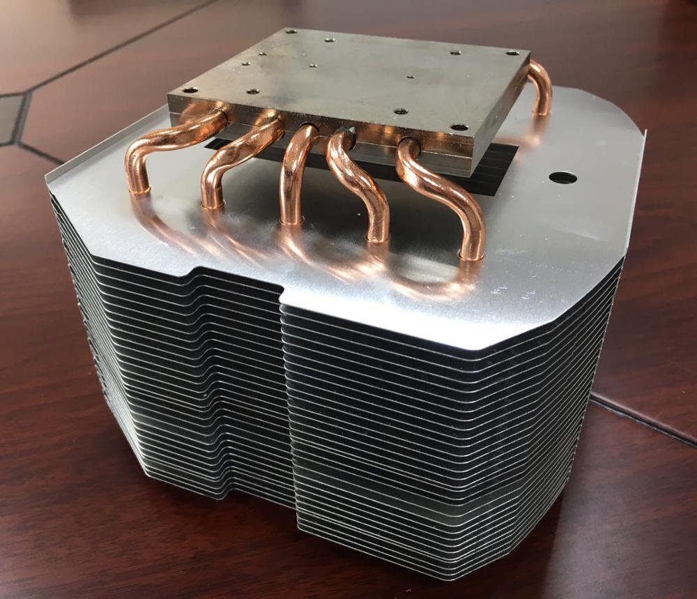 Custom heat pipe radiator, heat pipe heat sink, copper pipe heat sink