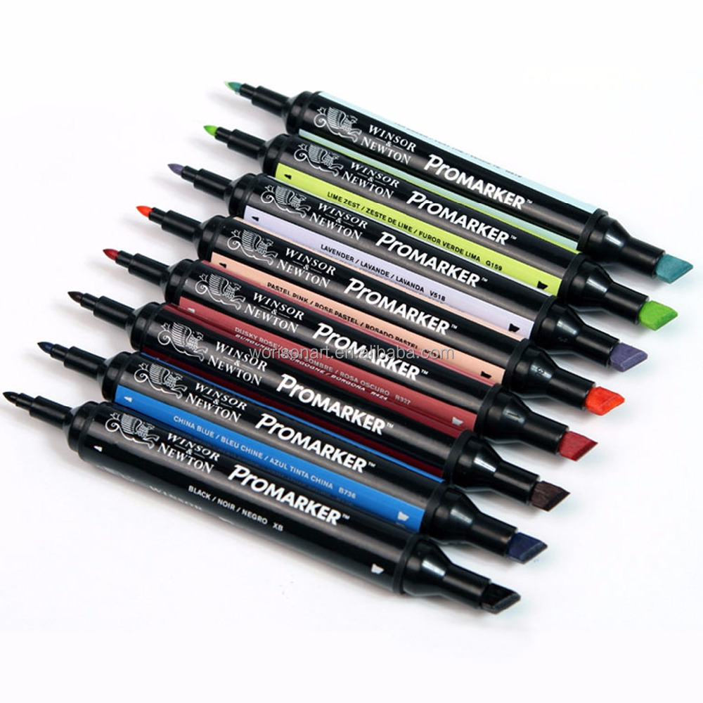 Winsor & Newton Promarker ручка-маркер с двумя наконечниками 6 цветов и 12 цветов блендер кисть для художника