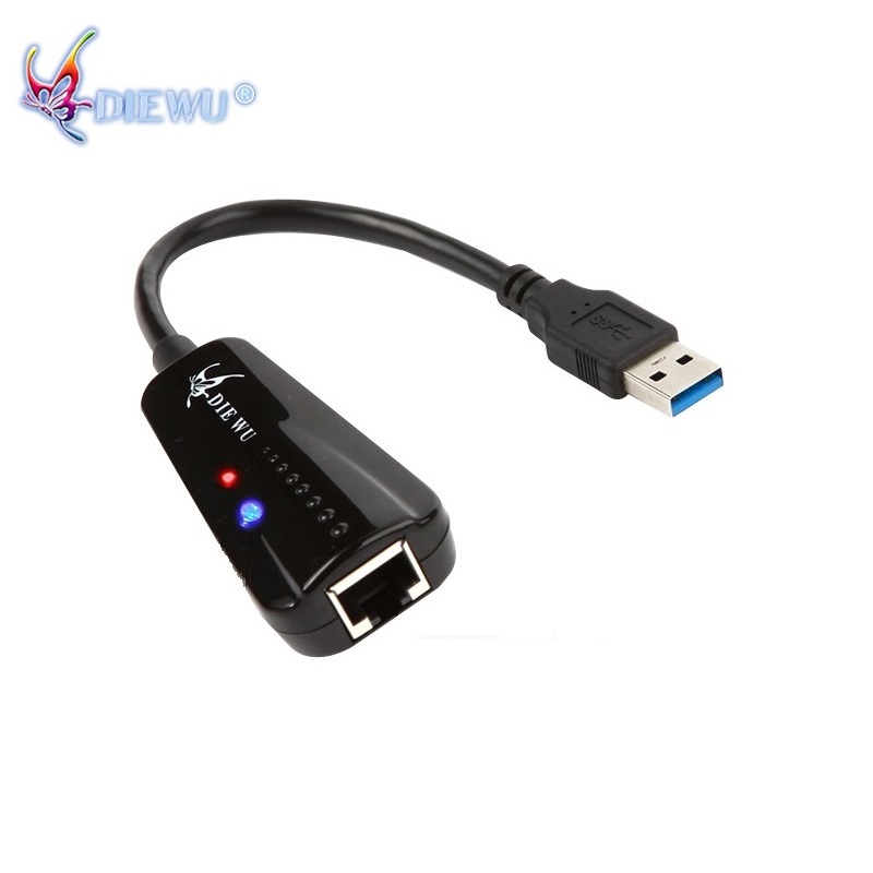 DIEWU ПК ноутбук RJ45 К USB сетевой адаптер USB3.0 внешняя lan Карта