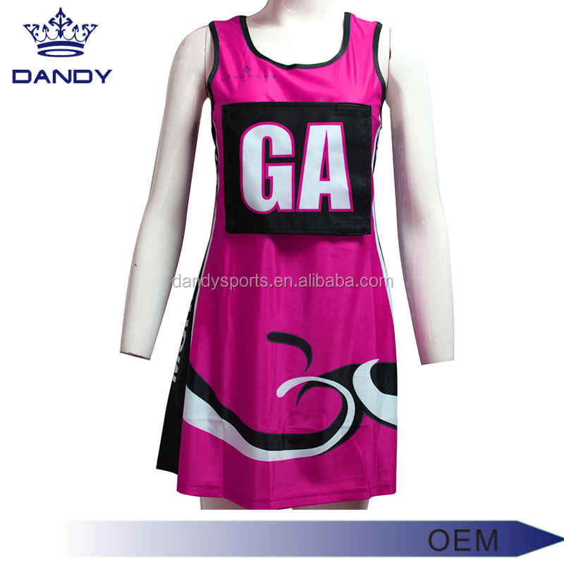 Custom a line платье для нетбола сублимированный netball training netball bodysuits