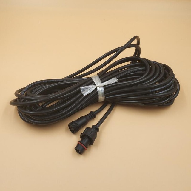 Водонепроницаемый Удлинительный кабель с 3 жилами, черный 18awg ip66, 10 м/33 фута, с разъемами 13,5 мм/18,5 мм/xconnect