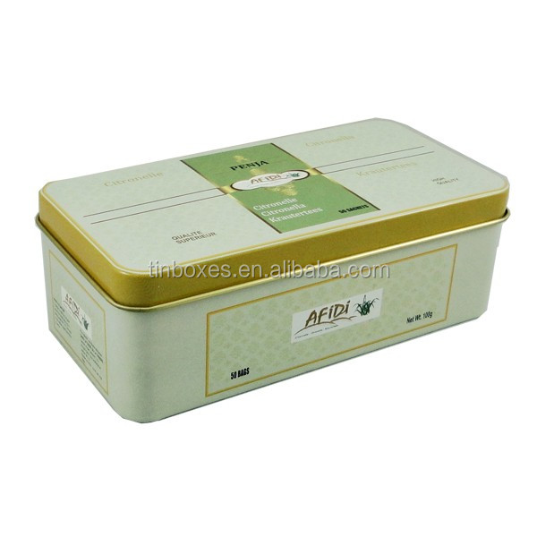 Top Grade High Quality Unique Packing Rectangle Metal Tin Cd Case