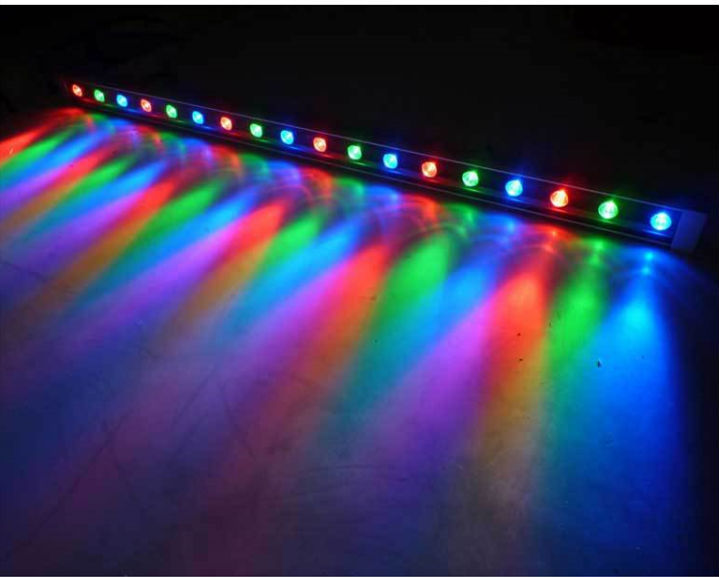 Водонепроницаемая светодиодная настенная шайба ip65 dmx rgb 54 Вт 600 мм для парков развлечений