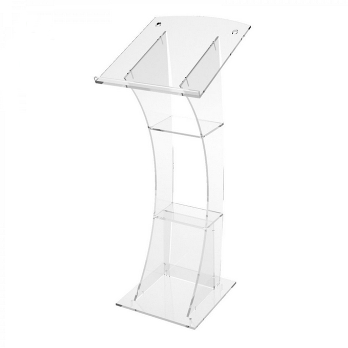 Современный дизайн прозрачный акриловый подиум Perspex Pulpit Lectern