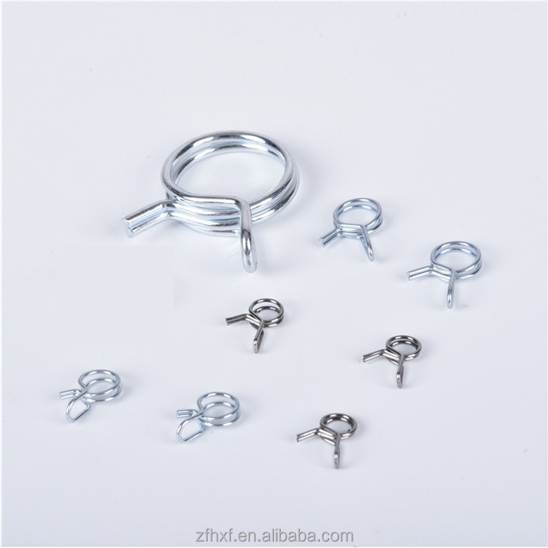 Single ring spring hose clamp