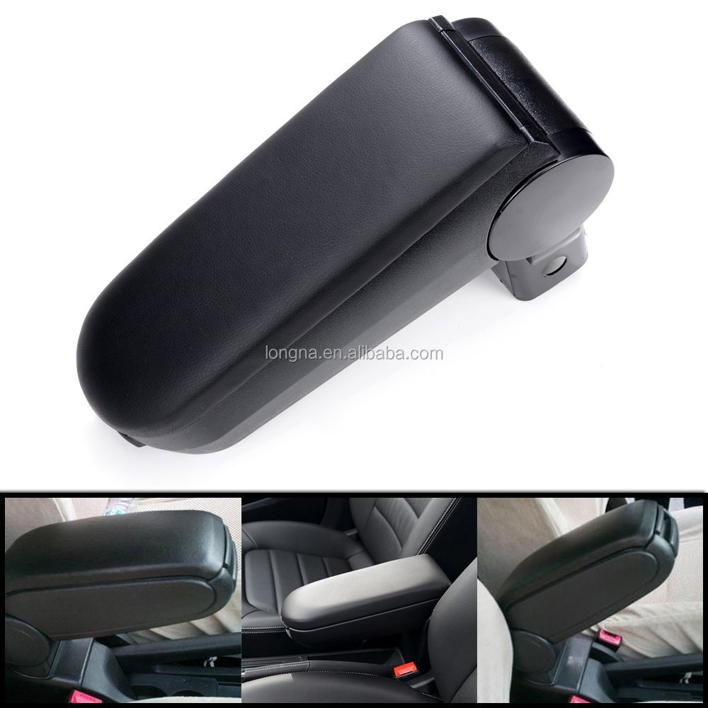 Подлокотник центральная консоль из черной кожи для 1999 2000 2001 2002 2003 2004 VW Golf/Jetta/Bora Mk4, GTI 1999-2004