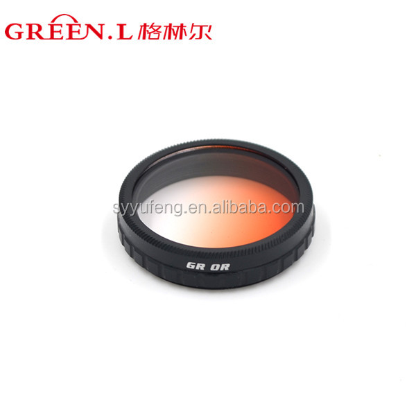 DJI Phantom 3 Professional and DJI Phantom 3 Advanced Graduated Camera Lens Filter Set Graduated ND8 Filter Orange Filter and Bl