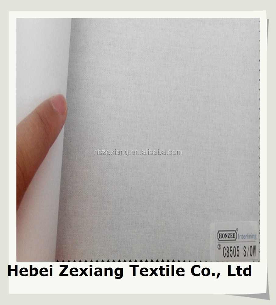 cotton top fuse interlining soft hand for shirts