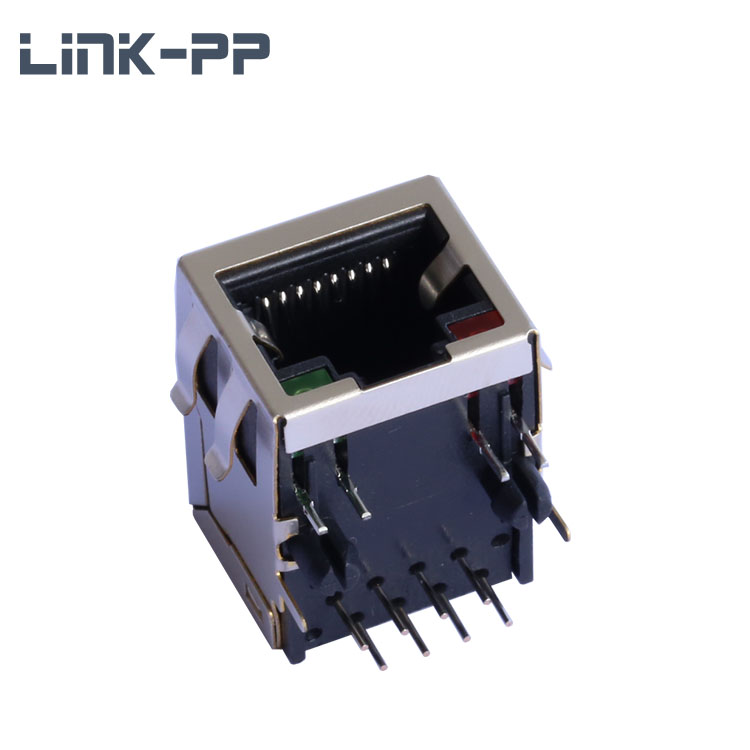 Индивидуальные 8P8C плату Ethernet RJ45 разъем с LED